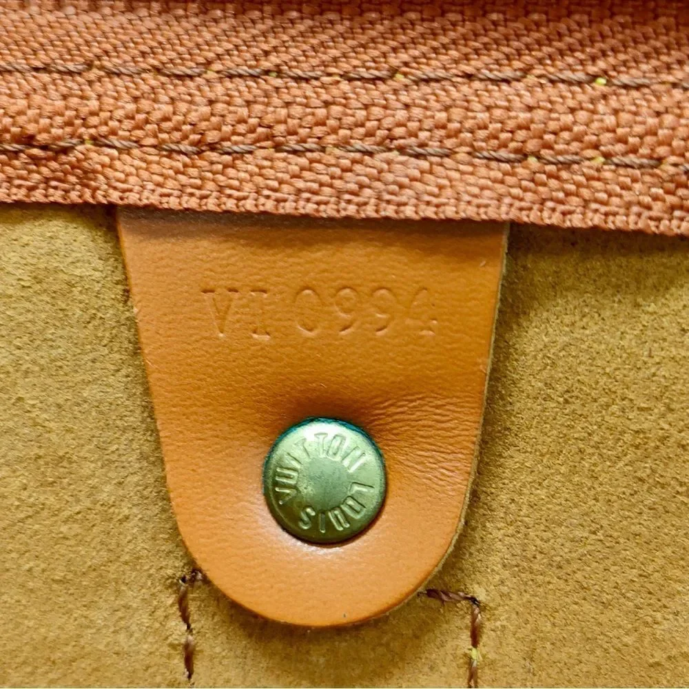 Vintage LOUIS VUITTON Cipango Gold Epi Leather Keepall LV 50 Boston Tote Bag
